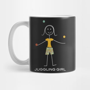 Funny Womens Juggling Design Mug